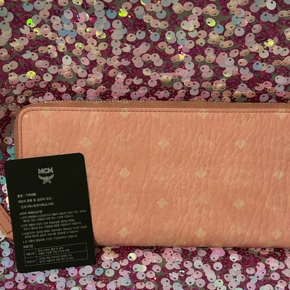 Pink Leather MCM Long Wallet - Picture 12 of 12